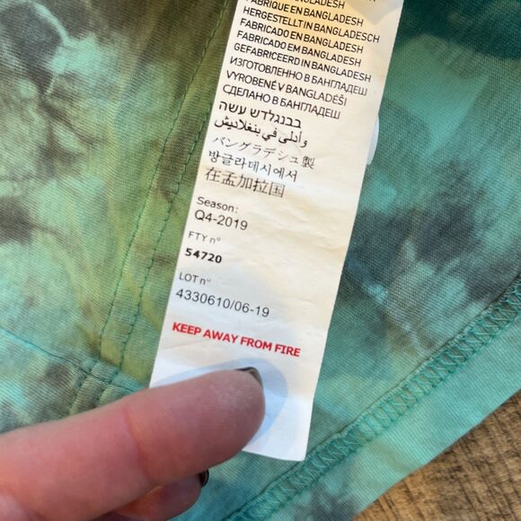 Kappa Blue Grey Tie Dye Logo T-Shirt Small Cotton - Picture 8 of 9